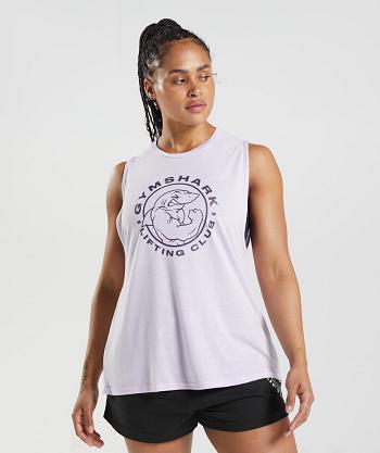 Camiseta Tirantes Gymshark Legacy Mujer Moradas | CO 2383YXF